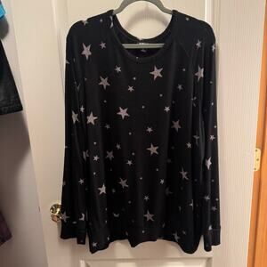 Buffalo David Bitton Star Print Knit Sweatshirt Woman’s XXL